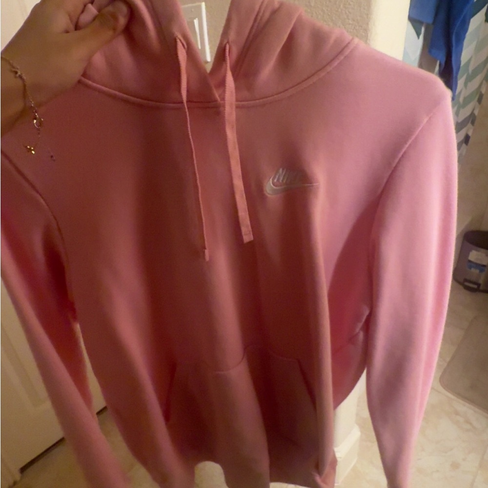 Nike Women's Soft Pink Pullover Hoodie